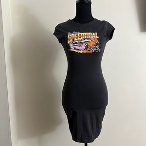 🆕H & M Dark Grey T-Shirt Dress - Size: S